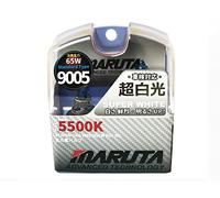 MARUTA SUPER WHITE 9005 / HB3 65W Ampoule halogène pour phares, feux de croisement, 5500K effet xénon, ampoule en quartz gaz xénon durable de haute qualité, homologuée ECE - conçu au Japon!