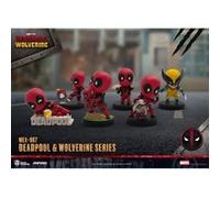MarvDeadpool 3 - Set 6 figurines Mini Egg Attack Series Deadpool & Wolverine 8 cm
