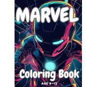 Marvel 50 Coloring Book: Amazing Marvel 50 Colring Book : Kids for age 8~12