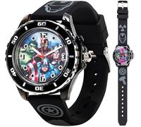 Marvel Accutime Montre décontractée AVG3508, Noir, Montre analogique Superhero