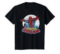 Marvel Amazing Spider-Man Retro Vintage Graphic T-Shirt, Enfant, Noir, 4 Ans