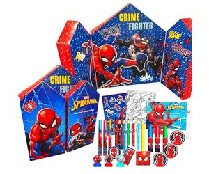 Marvel Amazing Spiderman Kinder-Adventskalender 2023, Weihnachtskalender für Kinder, gefüllt mit Malblättern, Schreibwaren 2023 mehrfarbig
