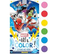 Marvel - Art & Color !- Je peins mes héros - Coloriage à la peinture - Dès 6 ans