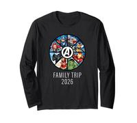 Marvel Avengers A-Logo Circle Super Hero Family Trip 2026 Manche Longue