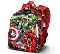 Marvel Avengers Almighty-Sac à dos Basic, Rouge, 30 x 38 cm, Capacité 13 L