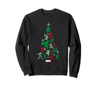 Marvel Avengers and Gardiens of the Galaxy Christmas Tree Sweatshirt