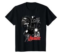 Marvel Avengers Assemble Shadow Heros T-Shirt, Enfant, Noir, 4 Ans