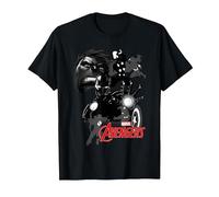 Marvel Avengers Assemble Shadow Heros T-Shirt, Homme, Noir, 5XL