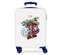 Marvel Avengers Attack Valise de Cabine Blanche 38 x 55 x 20 cm Rigide 2,35 kg Fermeture à Combinaison latérale ABS 2,35 kg 35 L Bagage à Main