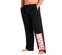 Marvel Avengers Bas de Pyjama Homme, Pantalon Pyjama Confortable et Stylé - Cadeau Homme et Ado (2XL, Noir Marvel Logo)