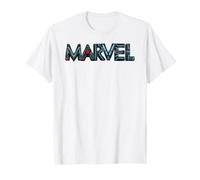 Marvel Avengers Black Widow Neon Light Stylized Marvel Logo T-Shirt