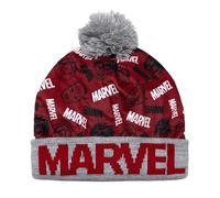 Marvel Avengers - Bonnet d'hiver pour enfants avec PON PON (Numéro, 52, Gris)