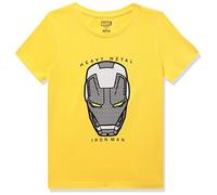 Marvel Avengers by Wear Your Mind T-shirt pour garçon Coupe droite, Jaune 10, 7 Years-8 Years