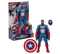 Marvel Avengers Captain America : Brave New World Flight Mode Figurine d'action avec Accessoires, Jouets Super héros de 22 cm pour Enfants à partir de 4 Ans