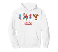 Marvel Avengers Captain America Thor Iron Man Spidey Pop Art Sweat à Capuche