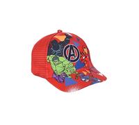 Marvel Avengers Casquette de Baseball Design Hulk, Black Panther, Iron Man et Captain America pour Enfants, Cadeau pour Garçons et Adolescents (FR/ES, Numérique, 53, Rouge)