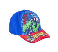 Marvel Avengers Casquette de Baseball pour Garçons, Design Thor Captain America Hulk Spiderman Casquette D'été pour Garçon, Cadeau pour Enfant (FR/ES, Numérique, 53, Rouge)