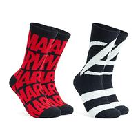 Marvel Avengers Chaussettes Antidérapantes Homme 2 Paires, Chaussette d'Intérieur Chaude, Chaussette Chausson Homme Taille Unique 40-45