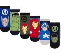 Marvel Avengers - Chaussettes pour garçons (pack de 6) NS7628 (23 EU - 42 EU) (Coloré)