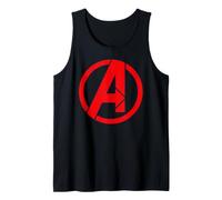 Marvel Avengers Classic Minimalist Red Team Large Chest Logo Débardeur