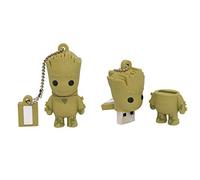 Marvel Avengers Clé USB 2.0 High Speed Pendrive en forme de disque avec porte-clés Noir 8 Go Groot