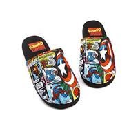 Marvel Avengers Comic Pantoufles pour homme à enfiler, Noir, 41/42 EU