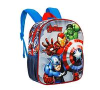 Marvel Avengers Defy-Sac à dos 3D Petit, Bleu
