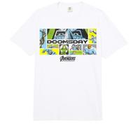 Marvel Avengers Doomsday 80's Comic Panels Art Heros Vs Doom Comfort Colors Adult Heavyweight T-Shirt
