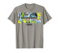 Marvel Avengers Doomsday 80's Comic Panels Art Heros Vs Doom T-Shirt