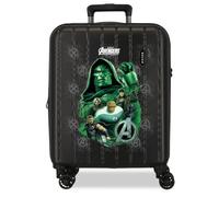 Marvel Avengers Doomsday Valise de Cabine Noire 40 x 55 x 20 cm ABS | Rigide, fermeture TSA intégrée, 44 l, 2,8 kg, 4 roues doubles, extensible, bagage à main, Joumma Bags