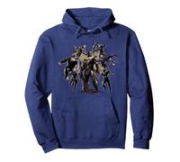 Marvel Avengers Endgame Attack on Thanos Sweat à Capuche, Unisexe pour Adultes, Bleu Marine, S