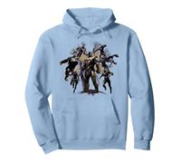 Marvel Avengers Endgame Attack on Thanos Sweat à Capuche, Unisexe pour Adultes, Bleu poudré, S