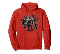 Marvel Avengers Endgame Attack on Thanos Sweat à Capuche, Unisexe pour Adultes, Rouge, L
