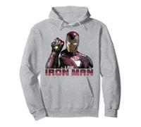 Marvel Avengers Endgame I Am Iron Man Movie Quote Portrait Sweat à Capuche