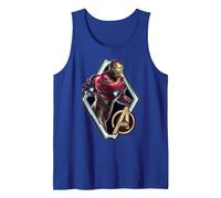Marvel Avengers Endgame Iron Man Logo Débardeur, Homme, Bleu Royal, L