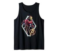 Marvel Avengers Endgame Iron Man Logo Débardeur, Homme, Noir, M
