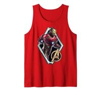 Marvel Avengers Endgame Iron Man Logo Débardeur, Homme, Rouge, M