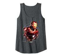 Marvel Avengers Endgame Iron Man Portrait Débardeur, Femme, Chiné Foncé, XXL