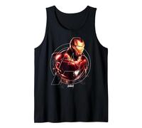 Marvel Avengers Endgame Iron Man Portrait Débardeur, Homme, Noir, L