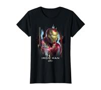 Marvel Avengers Endgame Iron Man Splatter T-Shirt, Femme, Noir, S
