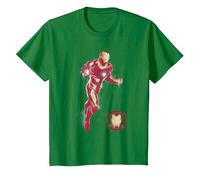 Marvel Avengers Endgame Painted Iron Man - AC Exclusive T-Shirt, Enfant, Vert Kelly, 2 Ans