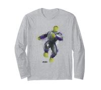 Marvel Avengers Endgame The Hulk Blurred Water Color Painted Manche Longue