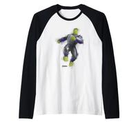 Marvel Avengers Endgame The Hulk Blurred Water Color Painted Manche Raglan