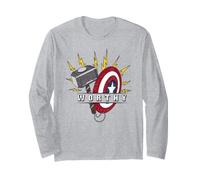 Marvel Avengers Endgame Worthy Thor's Hammer & Cap's Shield Manche Longue
