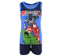 Marvel Avengers, Ensemble T Shirt + Short, Garçon (Bleu,4 Ans)