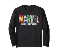Marvel Avengers Family Trip 2026 Matching Vacation Logo Manche Longue