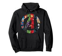 Marvel Avengers Group Shot Comic Fill Logo Sweat à Capuche