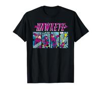 Marvel Avengers Hawkeye Classic Retro Comics Costume Panels T-Shirt