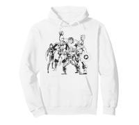 Marvel Avengers Hulk Iron Man Thor Cap & Black Widow Group Sweat à Capuche