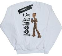 Marvel - "Avengers Infinity War I Am Teenage Groot" Sweat-shirt pour femme BI7025 (S) (Blanc)